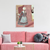 Een actrice in de Rol van Rosine Canvas Afdruk (Insitu (Woonkamer))