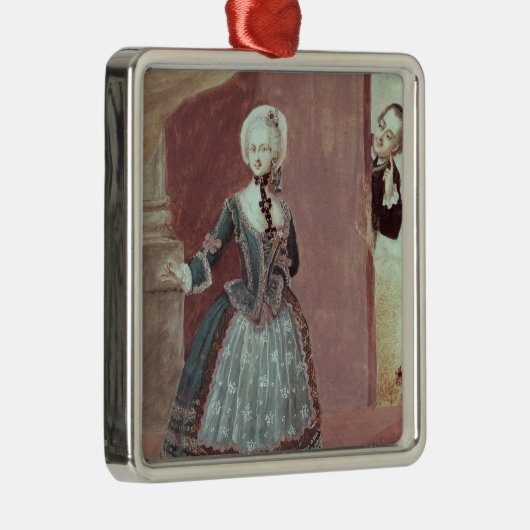 Een actrice in de Rol van Rosine Metalen Ornament (Rechts)