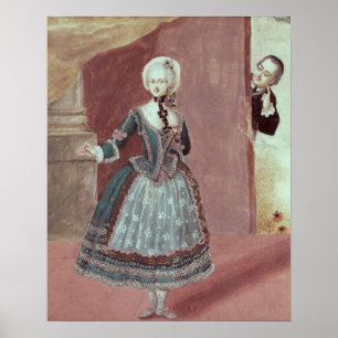 Een actrice in de Rol van Rosine Poster