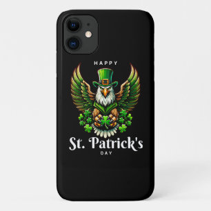 een adelaar met een groene kabouterhoed Case-Mate iPhone case