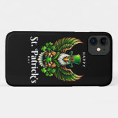 een adelaar met een groene kabouterhoed Case-Mate iPhone case (Achterkant (horizontaal))
