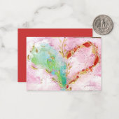 "Een adem" hart valentijn Notitiekaartje (Voorkant / Achterkant in situ)