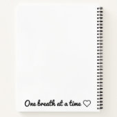 Eén adem tegelijk gebruiken voor een notebook notitieboek (Achterkant)