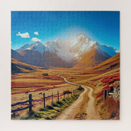 Een adembenemend landschap van Nieuw-Zeeland Legpuzzel