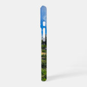 Een adembenemend lentelandschap in de tuin iPhone 16 hoesje (Linkerkant)