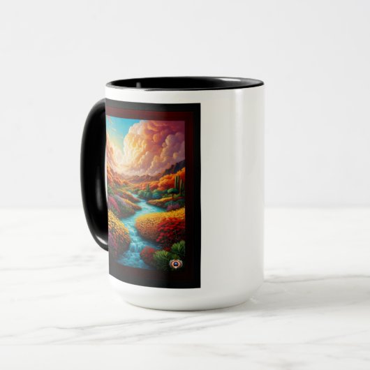 Een adembenemende fantasie landschap AI kunst - Xz Mok (Voorkant links)