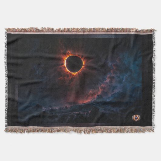 Een adembenemende Solar Eclipse AI Art van Xzendor Deken (Voorkant)