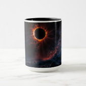 Een adembenemende Solar Eclipse AI Art van Xzendor Mok (Midden)