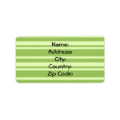 Een adreslabel etiket (Voorkant)