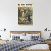 Een adventistische doop in La Marne Canvas Afdruk (Insitu (Slaapkamer))