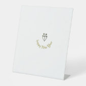 Een adverteren pijlerteken voor het nieuwe prDeal  Reclamebord Met Voetstuk (Voorkant)