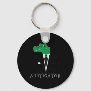 Een advocaat die een klacht indient in Suit Funny Sleutelhanger