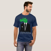 Een advocaat die in Suit Funny Lawyer cadeau doet T-shirt (Voorkant volledig)