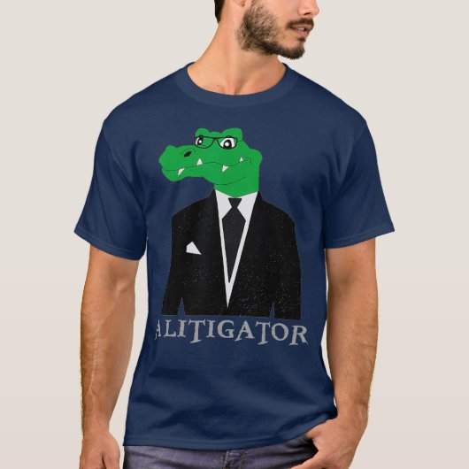 Een advocaat die in Suit Funny Lawyer cadeau doet T-shirt (Voorkant)