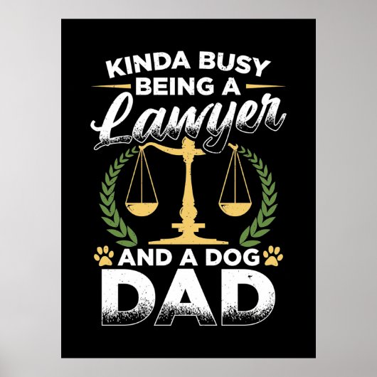 Een advocaat en een hond vader poster (Voorkant)