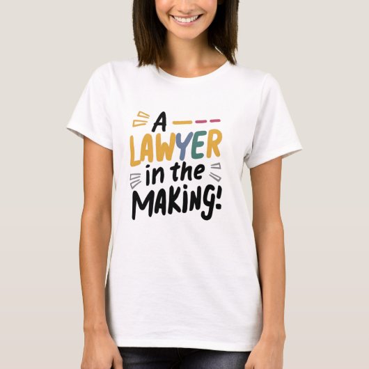 Een advocaat in de dop t-shirt (Voorkant)