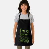 Een advocaat krijgt nooit verkeerde grappige cadea schort (Insitu)
