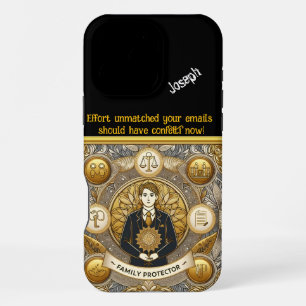 Een advocaat symboliseert gerechtigheid en bescher iPhone 16 pro max hoesje
