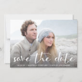 Een-Afbeelding bruiloft Bewaar de datum Magneten (Voorkant)