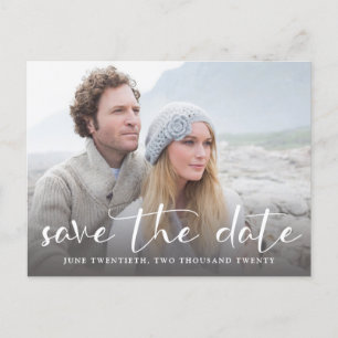 Een Afbeelding bruiloft Save the Date Briefkaart
