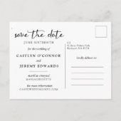 Een Afbeelding bruiloft Save the Date Briefkaart (Achterkant)