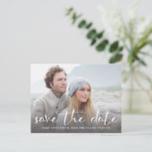 Een Afbeelding bruiloft Save the Date Briefkaart (Staand voorkant)