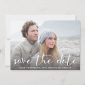 Een Afbeelding Chic Wedding Save the Date Invitati (Voorkant)
