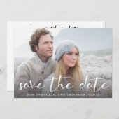 Een Afbeelding Chic Wedding Save the Date Invitati (Voorkant / Achterkant)