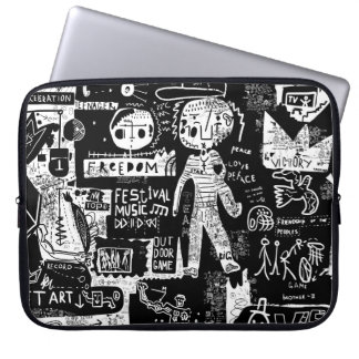 Een afbeelding dat een verscheidenheid van symbole laptop sleeve