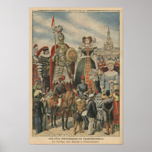 Een afbeelding en traditioneel feest poster