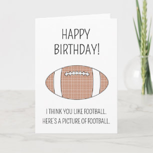 Een afbeelding football - Birthday-kaart (versie V Kaart