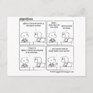 Een Afbeelding met duizenden woorden Briefkaart