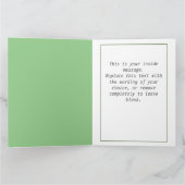 Een Afbeelding op een verjaardag Kaart (Binnen)