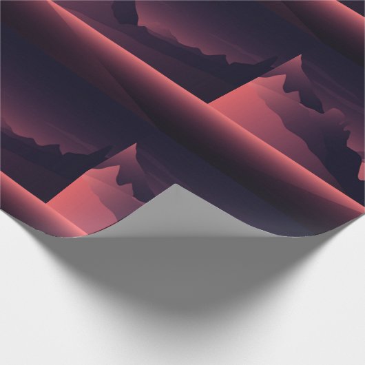 Een afbeelding van de bergzonsondergang cadeaupapier (Hoek)