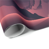 Een afbeelding van de bergzonsondergang cadeaupapier (Rol Hoek)