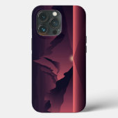 Een afbeelding van de bergzonsondergang Case-Mate iPhone case (Achterkant)