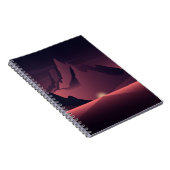 Een afbeelding van de bergzonsondergang notitieboek (Rechterzijde)