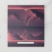 Een afbeelding van de bergzonsondergang plaatskaartje (Buitenkant ongevouwen)