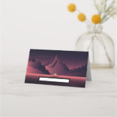 Een afbeelding van de bergzonsondergang plaatskaartje (Voorkant)