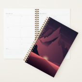 Een afbeelding van de bergzonsondergang planner (Display)