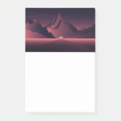 Een afbeelding van de bergzonsondergang post-it® notes (Voorkant)