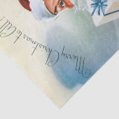 Een Afbeelding van de Kerstman Tissuepapier (Detail)