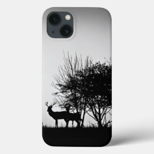 Een afbeelding van een hert in de ochtend mist Case-Mate iPhone case