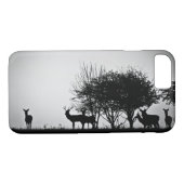 Een afbeelding van een hert in de ochtend mist Case-Mate iPhone case (Achterkant (Horizontaal))