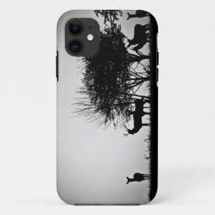 Een afbeelding van een hert in de ochtend mist Case-Mate iPhone case