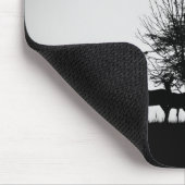 Een afbeelding van een hert in de ochtend mist muismat (Hoek)