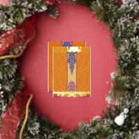 Een afbeelding van een oranje en blauw patroon