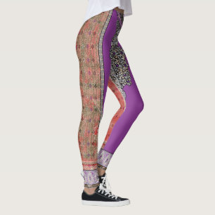 Een afbeelding van een sjaal met een ontwerp erop leggings