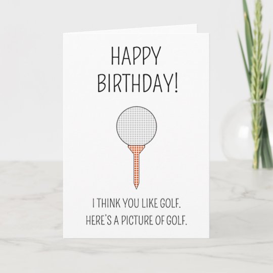 Een Afbeelding Van Golf Verjaardagskaart Kaart Zazzle Nl