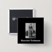 Een Afbeelding van Harriet Tubman Vierkante Button 5,1 Cm (Voorkant /achterkant)